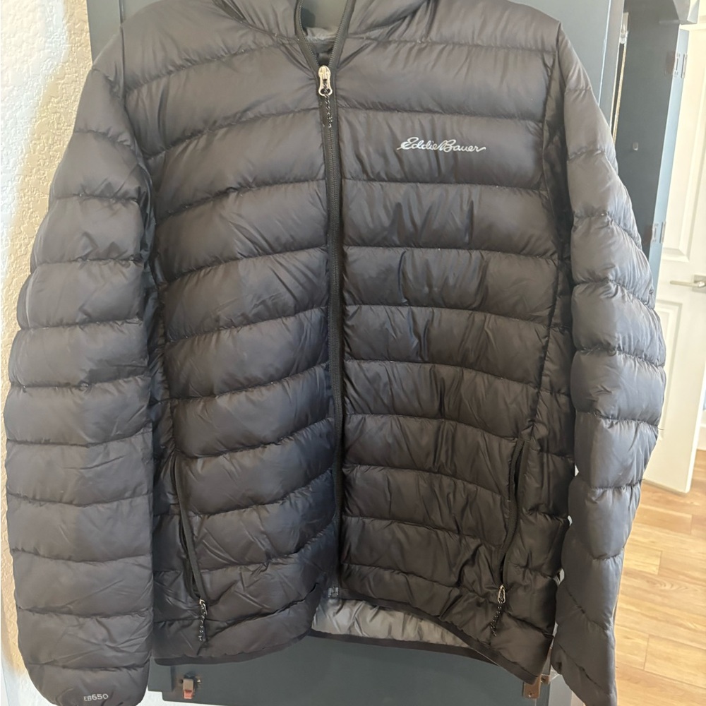 Eddie Bauer Charcoal Puffer Jacket